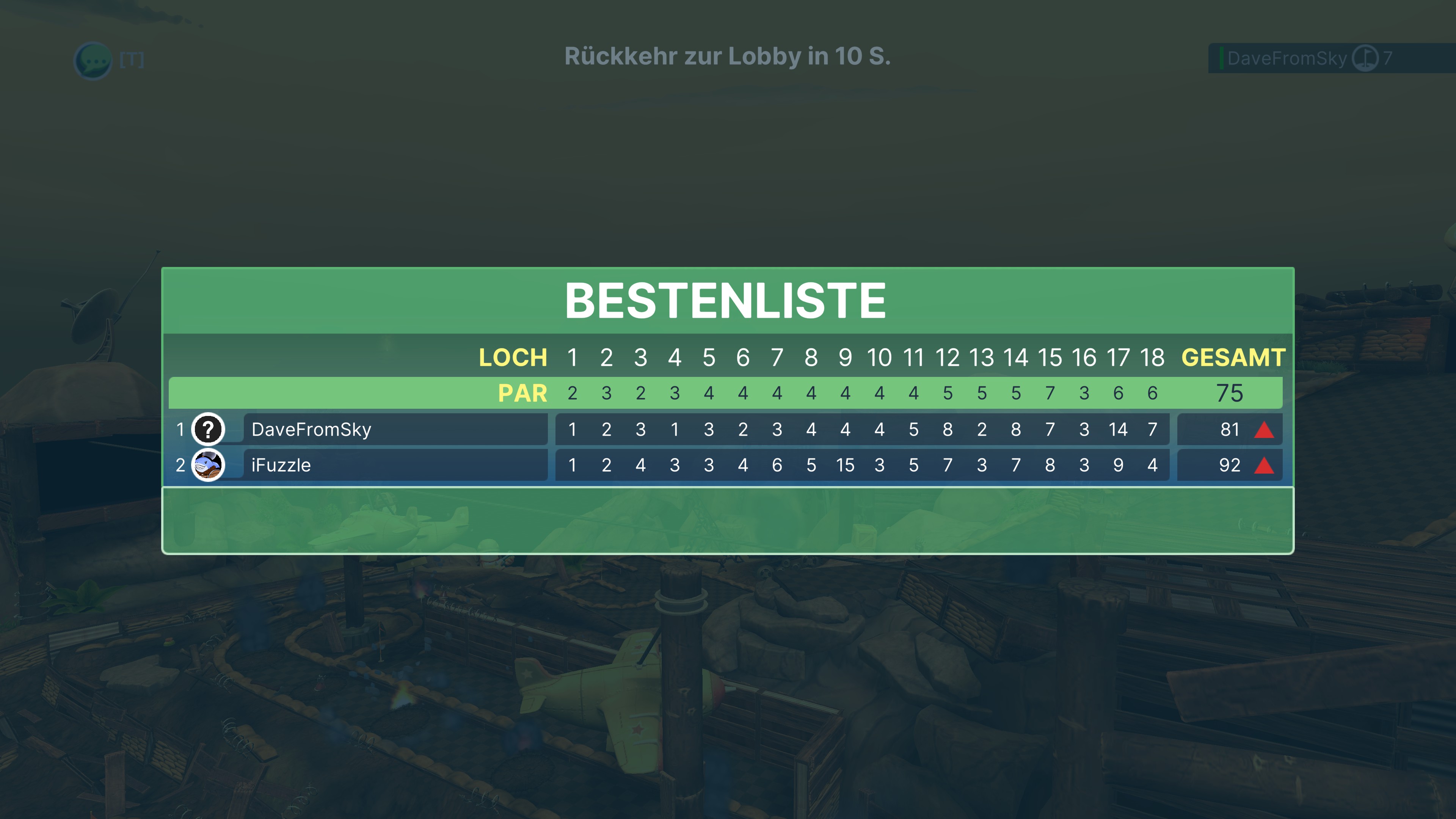 Grabenkampf Worms, Dave 81, Chris 92